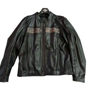Harley-Davidson Leather Jacket Coat Riding Gear Size XL